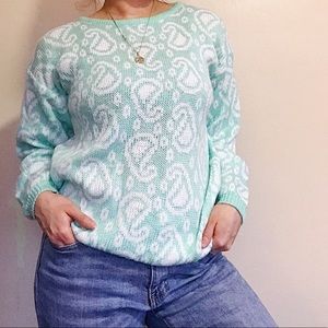 Paisley Knit Sweater